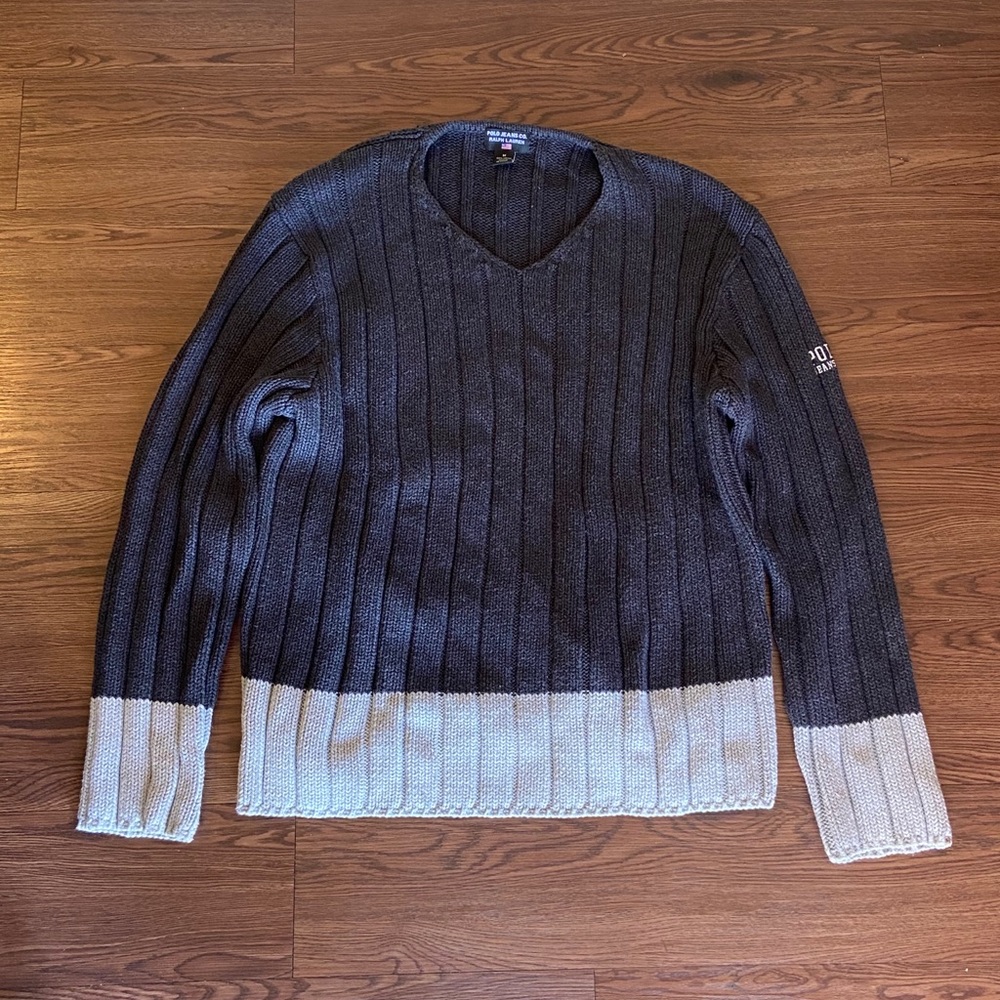 Polo jeans cable knit sweater